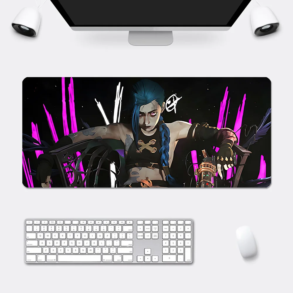 Game Jinx Mousepad HD Printing Computer Gamers Locking Edge Non-slip Mouse Pad XXL90x40cm Keyboard PC Desk Pad