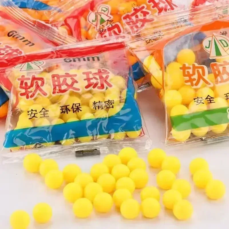 LL Soft Rubber Ball Balas Bolas 7-8 Mm Diameter Toy Balls for Kids Educational Play
