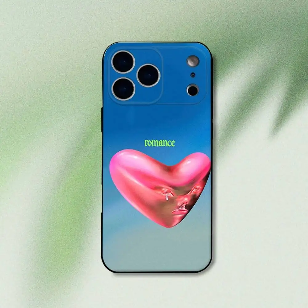 Banda F-Fontaines CC Custodia per telefono Romance per iPhone 17,16,15,14,13,12,Pro,Max,Plus,E,SE4,Air,Mini Funda morbida nera