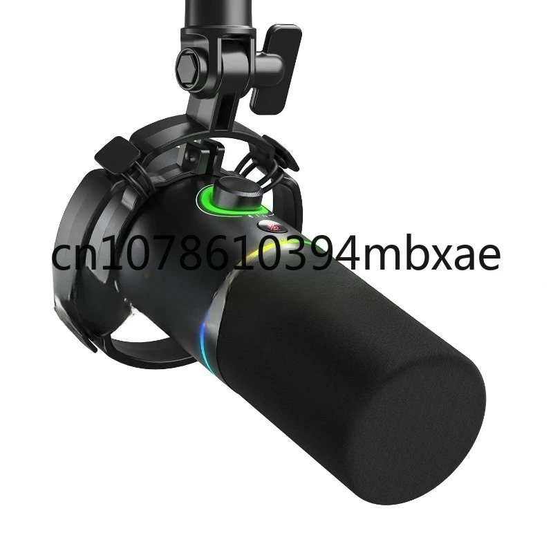 Dynamic Microphone For Gaming Recording Streaming Metal Mic With Software Tap-to-Mute Gain Knob PD200X