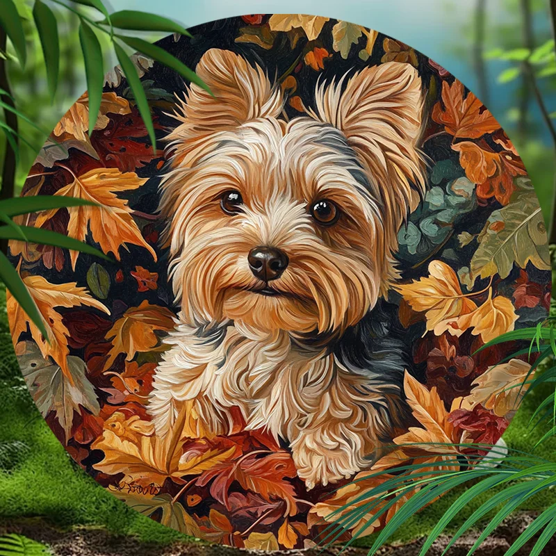 Customizable Yorkshire Terrier Pet Memorial | Waterproof & Rust-Free Tribute | Personalized Pet Souvenir Tombstones