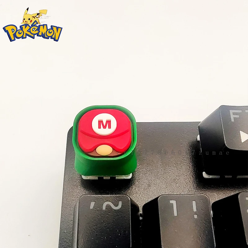 Pokemon Resin Keycaps Game character Super Mario Bros Keycaps Mechanical Keyboard Personalized Customization Handmade Gifts