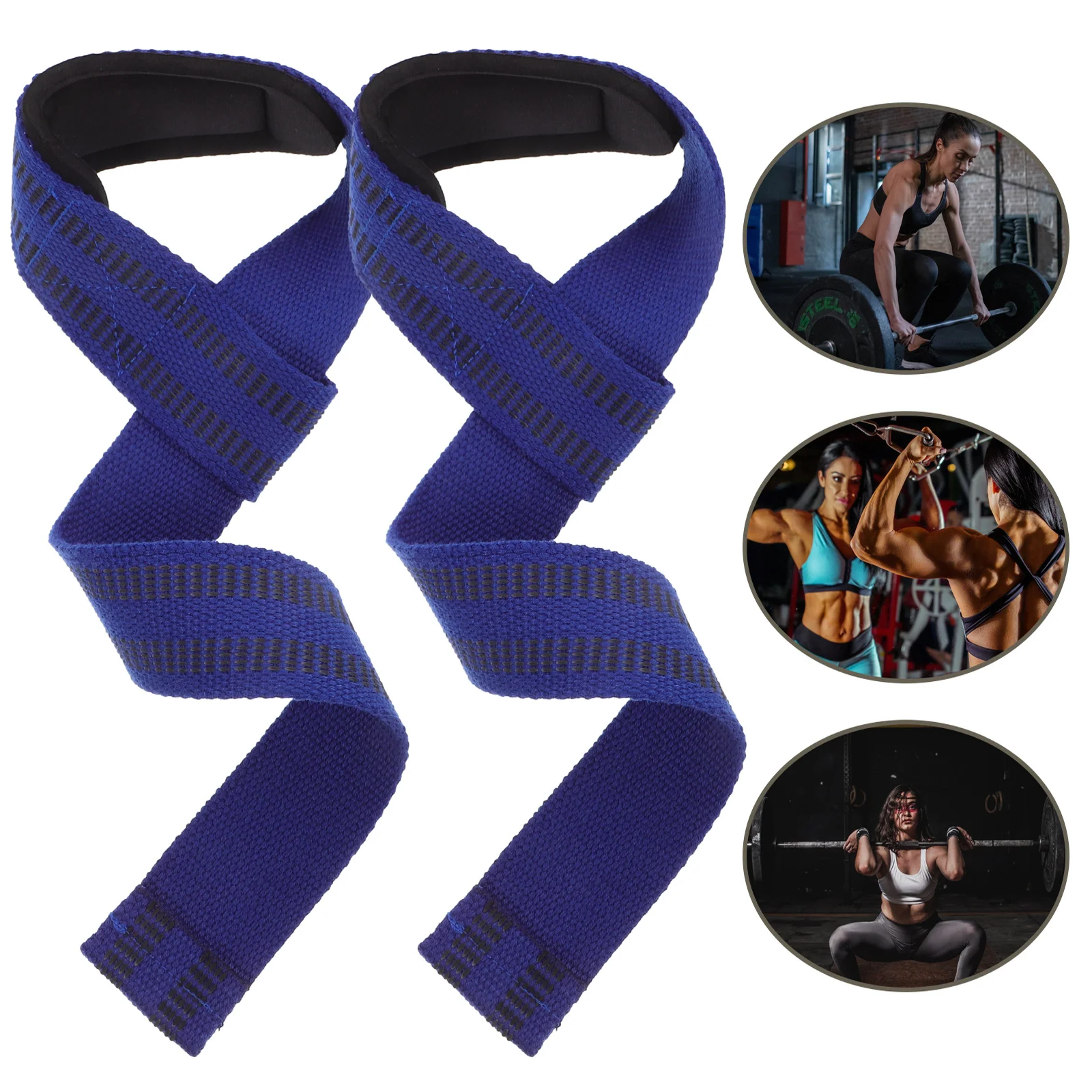 

2pcs Weightlifting Lifting Grip For Gym Training Fitness Wrist Strap Sports Support Training Wrist Strap Protector Belt