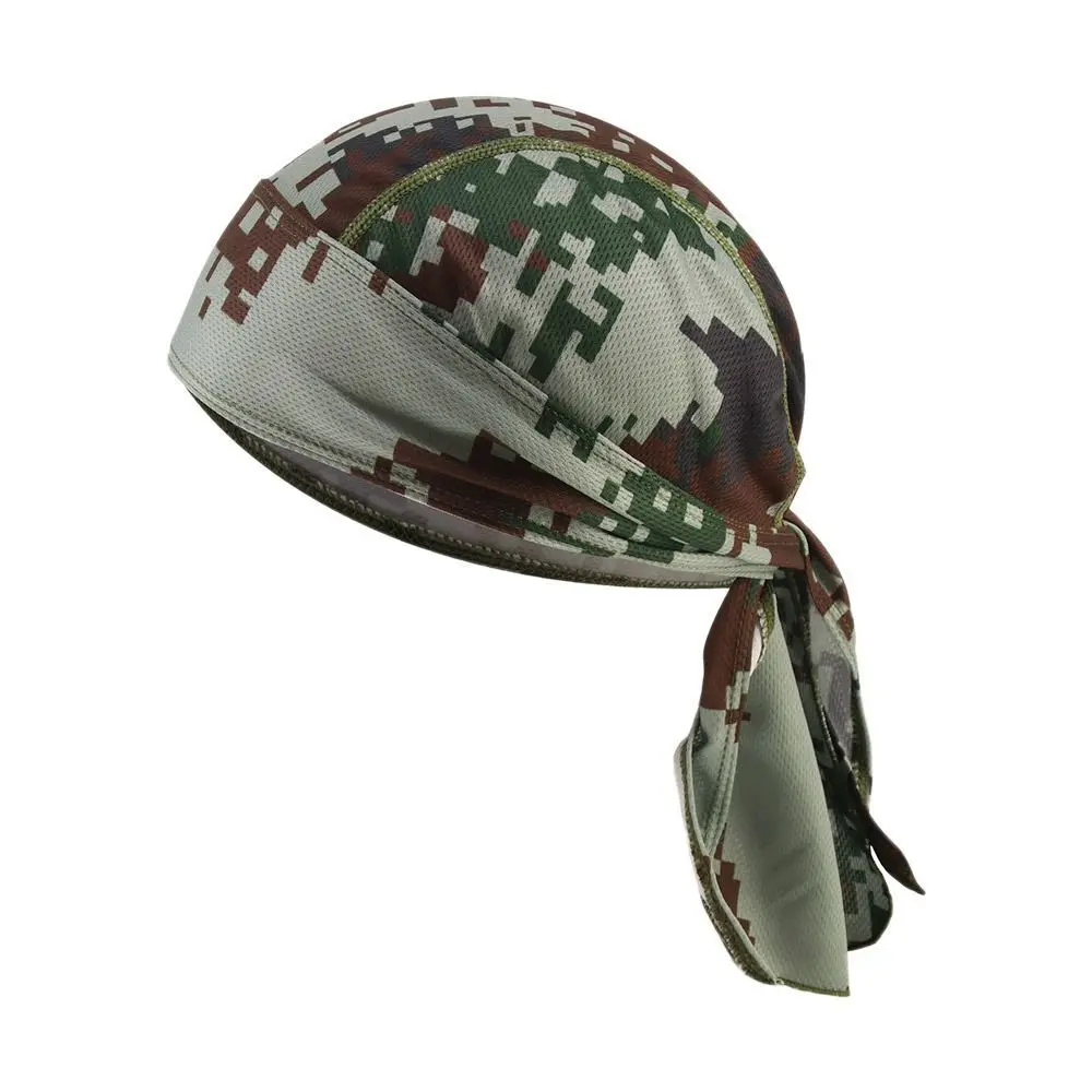 Unisex Quick Dry Camo Cycling Cap Head Scarf Men Running Riding Bandana Headscarf Camo Printing Cap Headband Men Head Scarf