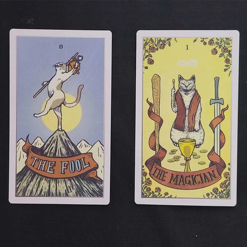 12x7 cm Stray Cat Tarot Deck Card Games