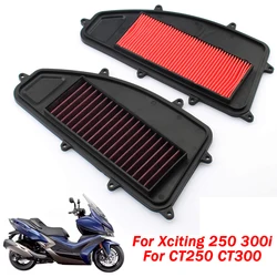 Motorcycle Replacement Engine Air Intake Filter Cleaner Air Filter Intake For KYMCO Xciting 250 300 300i CT250 CT300 Xciting300i
