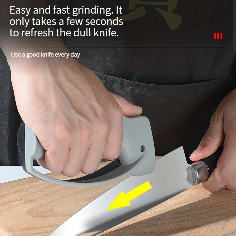 1pc ABS Knife Sharpener - Portable Manual Multi-Tool Blade Edge Restorer,  Handy Household Sharpening Gadget for Daily Use