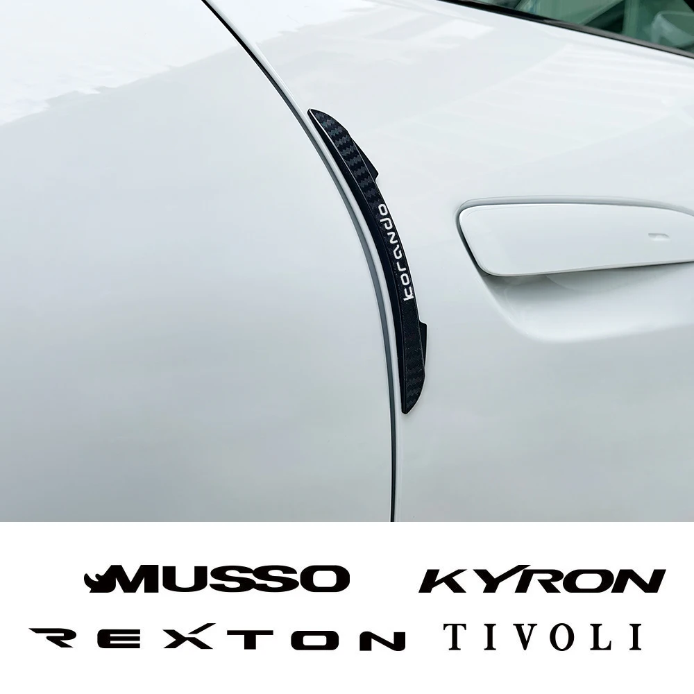 Car Door Scratch Protector Stickers Anti-Collision Strip Auto Accessories For Ssangyong Korando Kyron Musso Rexton Tivoli Actyon