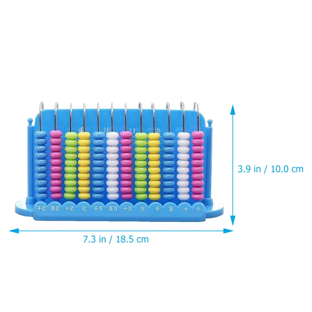 Abacus Beads Soroban Kid Calculating Tool 12 Rods Toy Kids Abacuses Counting Digits Nacelle Child