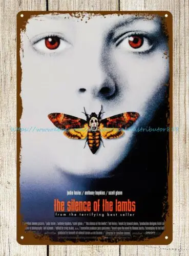 Hannibal Lecter The Silence of the Lambs horror movie metal tin sign wall art