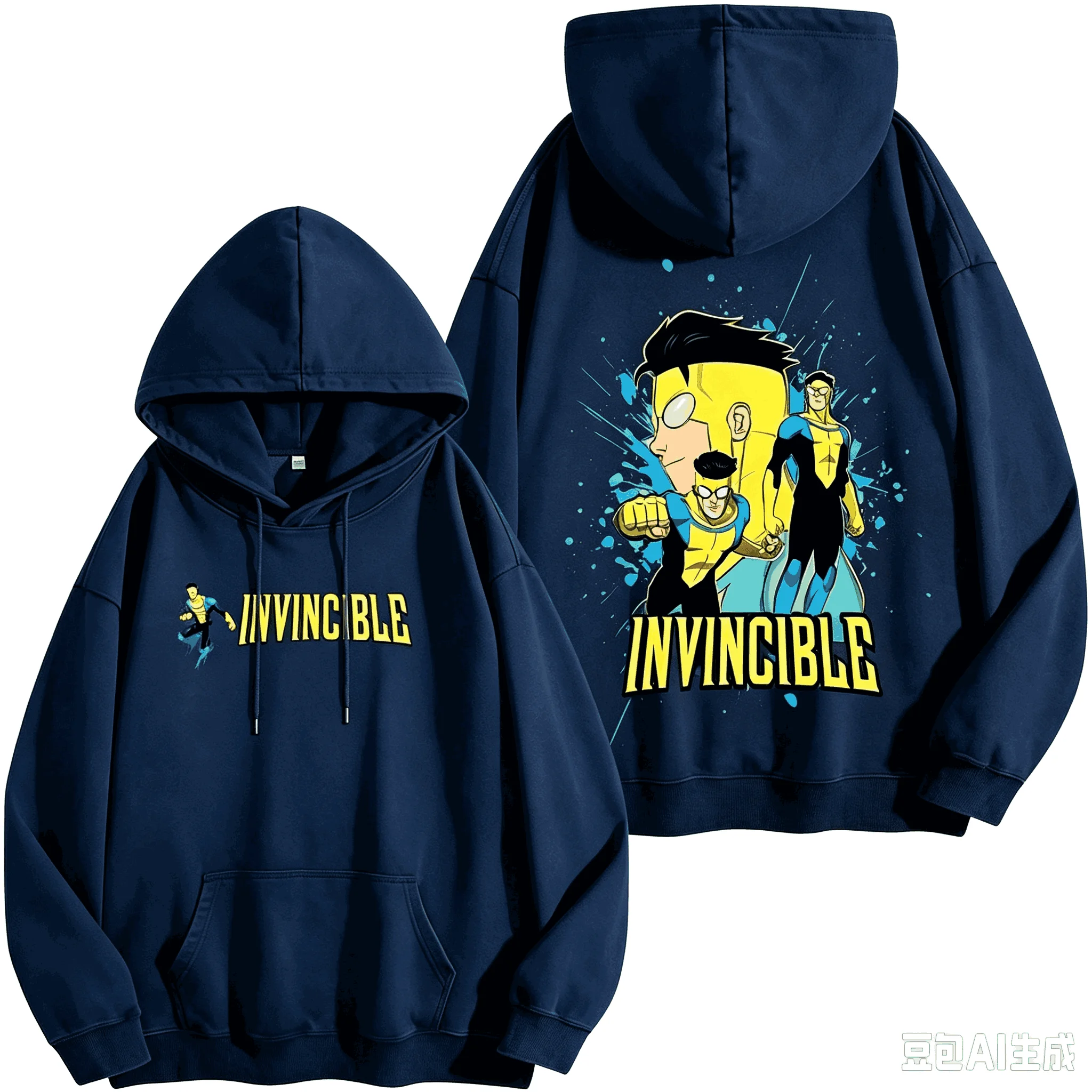 Hot Sale The Anime Invincible Print Hoodie Y2K Men Women Retro Hip Hop Streetwear Sweatshirt Perfect for Commute & Loungewear