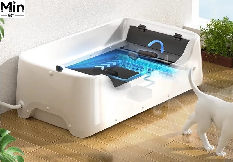 

Полностью автоматический умный туалет для собак с функцией самоочистки для маленьких и средних пород