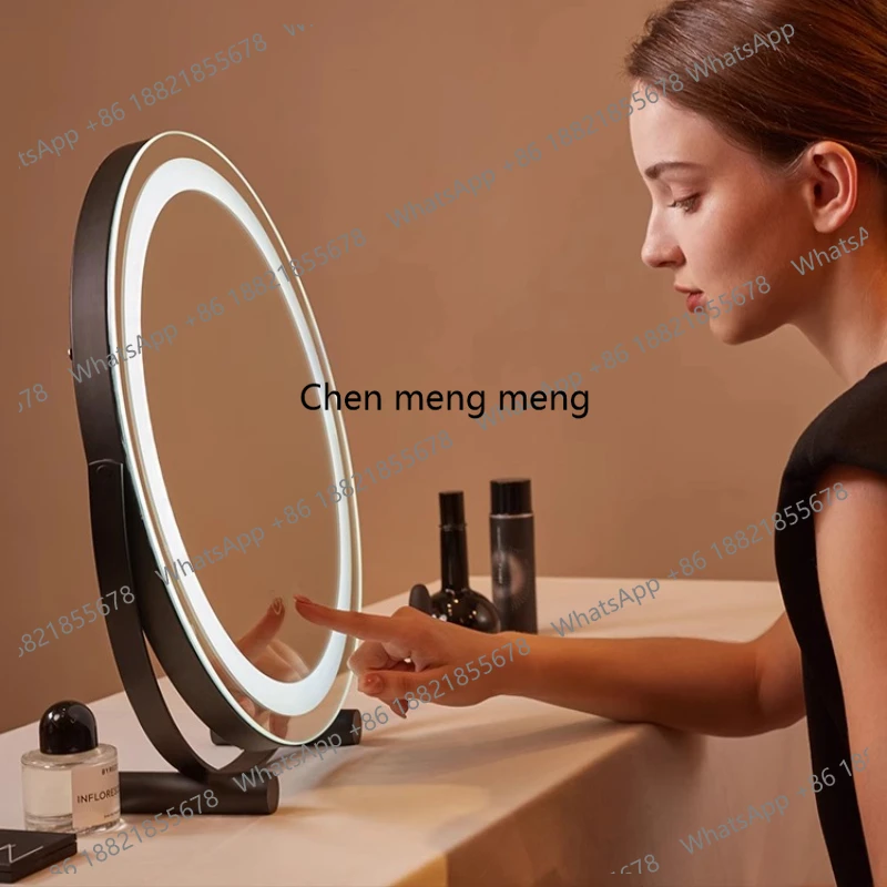 Pink Bedroom Makeup Mirror Table Modern Small Girls Makeup Mirror Cool Aesthetic Espelho Adesivo De Parede House Accessories
