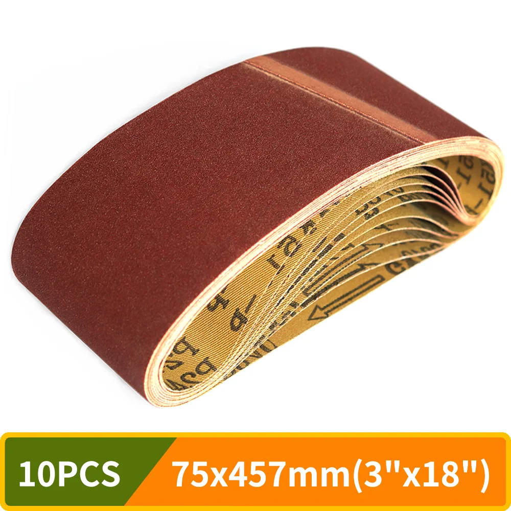 10PCS 75x457mm Sanding Belts 3