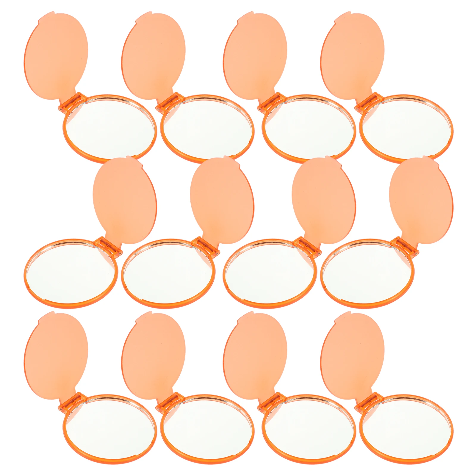 

24Pcs Mini Folding Makeup Mirrors Clear Surface Chic Gloss Round Pocket Mirror for Professional Artists and Gifts
