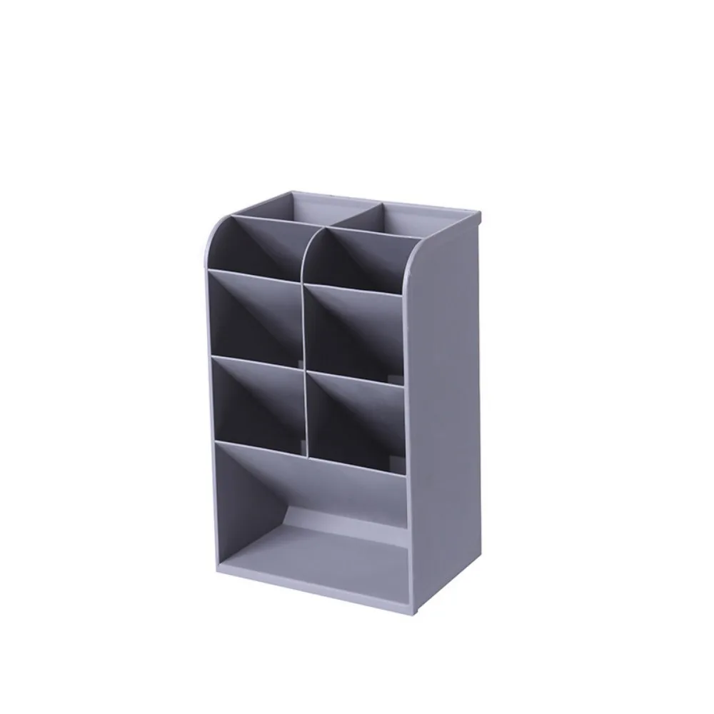 

9/13 Grids Desktop Storage Box Solid Color Oblique Insertion Oblique Pen Holder Large Capacity Space-saving