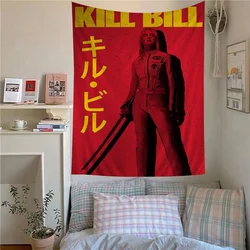 Kill Bill Hot Moive Cartoon Tapestry Art Science Fiction Room Home Decor Wall Hanging Home Decor
