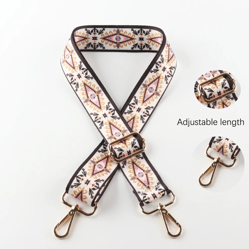 Nylon Shoulder Strap Diy Exquisite Embroidery Universal Fashionable Durable Precision Woven Diagonal Shoulder Strap 3.8CM