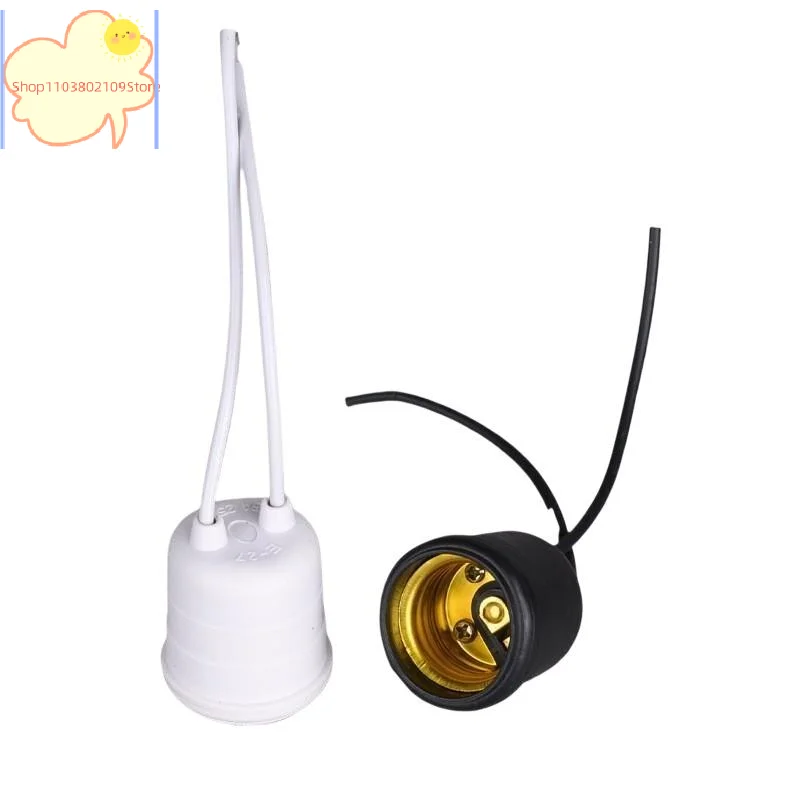【HT】【YH】Waterproof E27 Light Socket Heat Resistant Shell Insulated Wires For Outdoor Garden Home Lighting