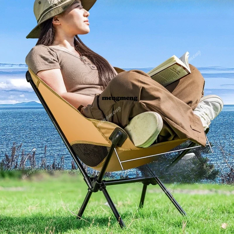 X188 Fishing Orange Camping Chair Folding Equipment Reclining Travel Camping Chair Outdoor Portable Sillas De Playa Furnitures