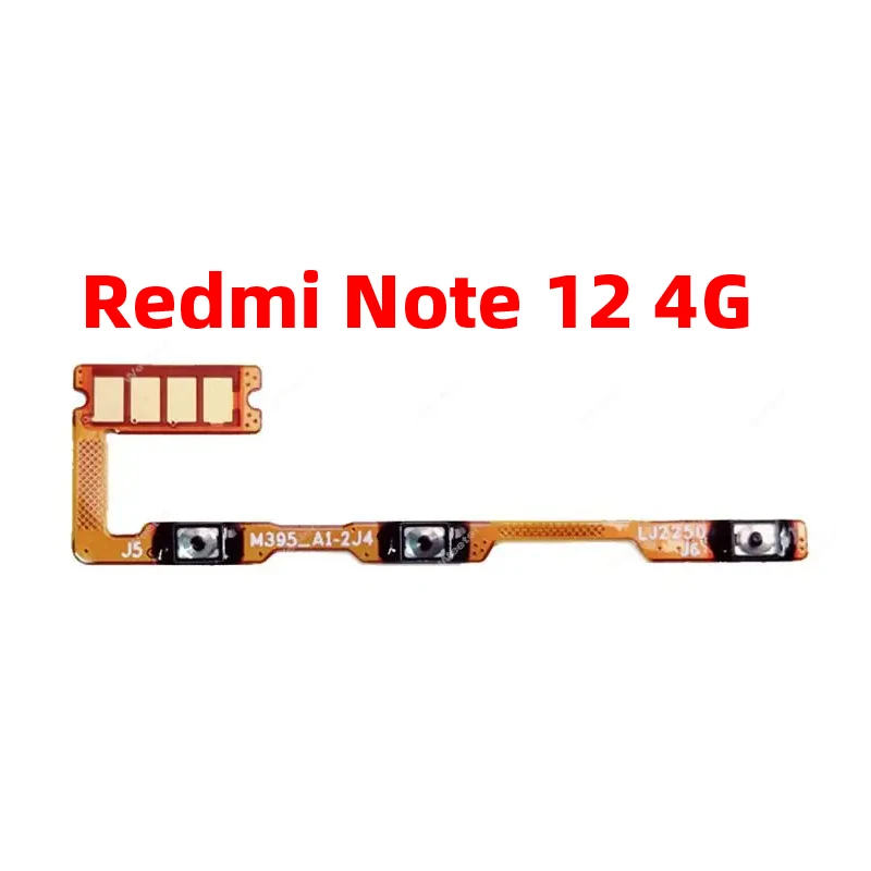 For Xiaomi redmi note 12 Power ON OFF Volume Camera Key Button Switch Flex Cable Replacement