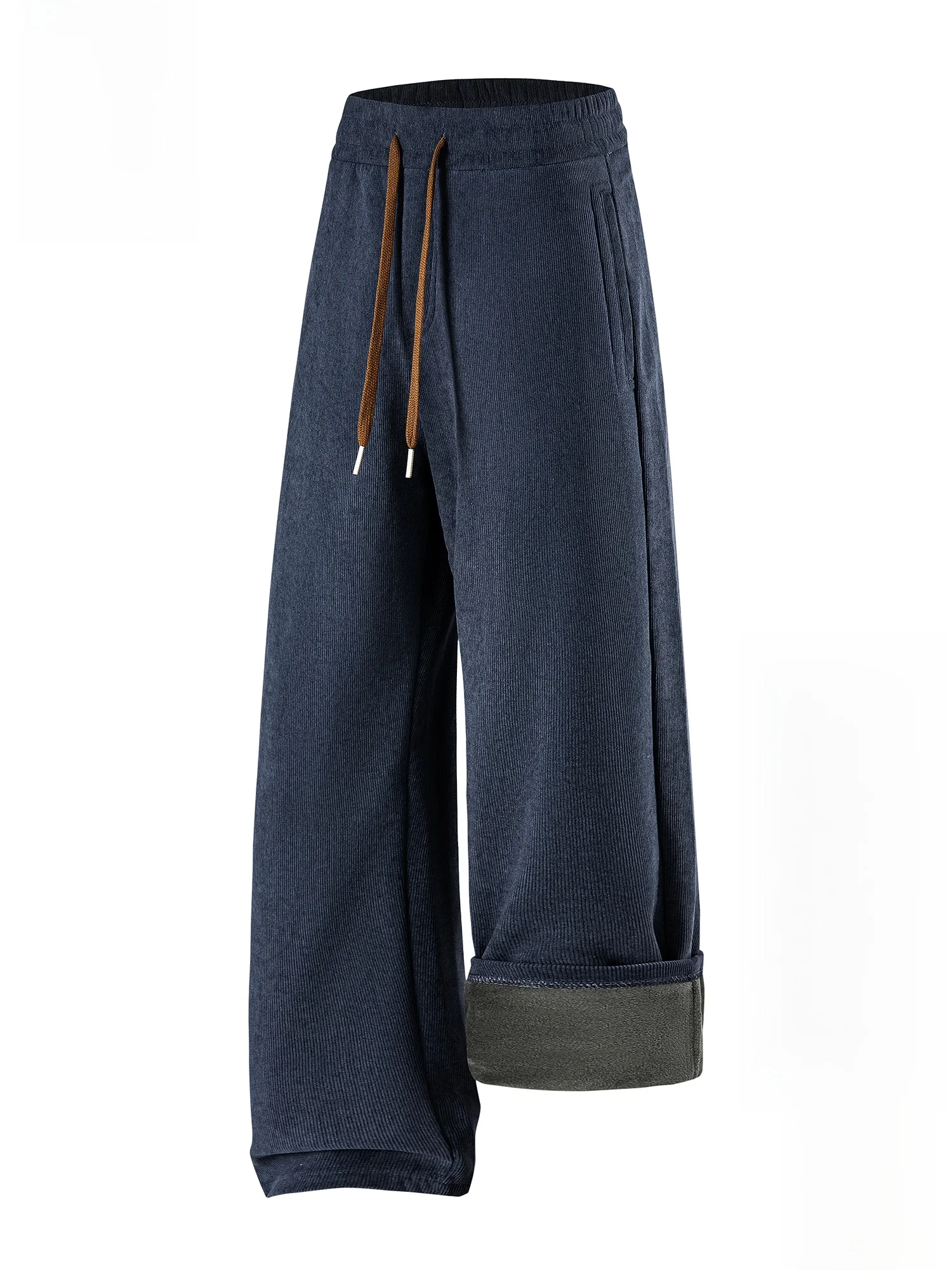 

PaulFrank American Retro Corduroy Men's Casual Pants Spring Fce Warm Straight Leg Trousers Loose Fit Daily Wear