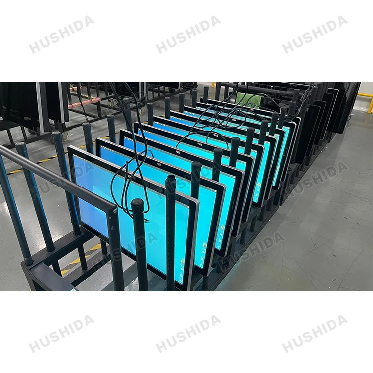 HUSHIDA 32 Inch Wall Mounted Screen Digital LCD Monitor Advertising Multi Capacitive Touch Lcd Advertising Display