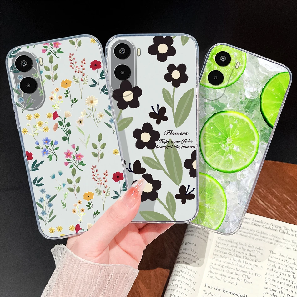 Funda de teléfono para Poco C9E 4G, color verde limón, transparente, de silicona suave, ligera, anticaída, para Xiaomi Poco C9E, parachoques duradero