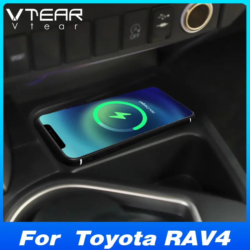 

For Toyota RAV4 XA40 2014-2018 Car Wireless Charger Fast Cell Phone Charging Plate Adapter Interior Modification Accessories
