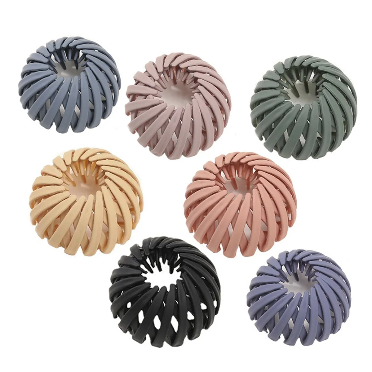 

HGHO Bird Nest Magic Hair Clip - Expandable Hair Bun Maker Hair Accessories for Women Ponytail Holder Hair Bun Clip Matte