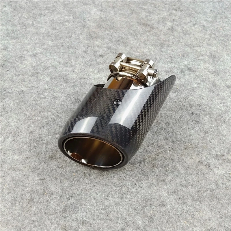 

1 Pcs Carbon Exhaust Tail Throat Mufflers Tips Car Tailpipes For Akrapovic Car Modification Carbon End Pipes Nozzles Tails