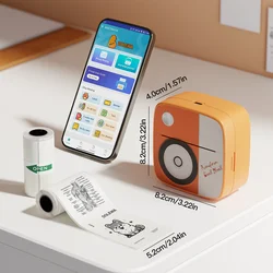 New Photo Printing Machine D2 Mini Printers Thermal Paper Stickers Paper Label Sticker Label Maker Printer for Error Printing