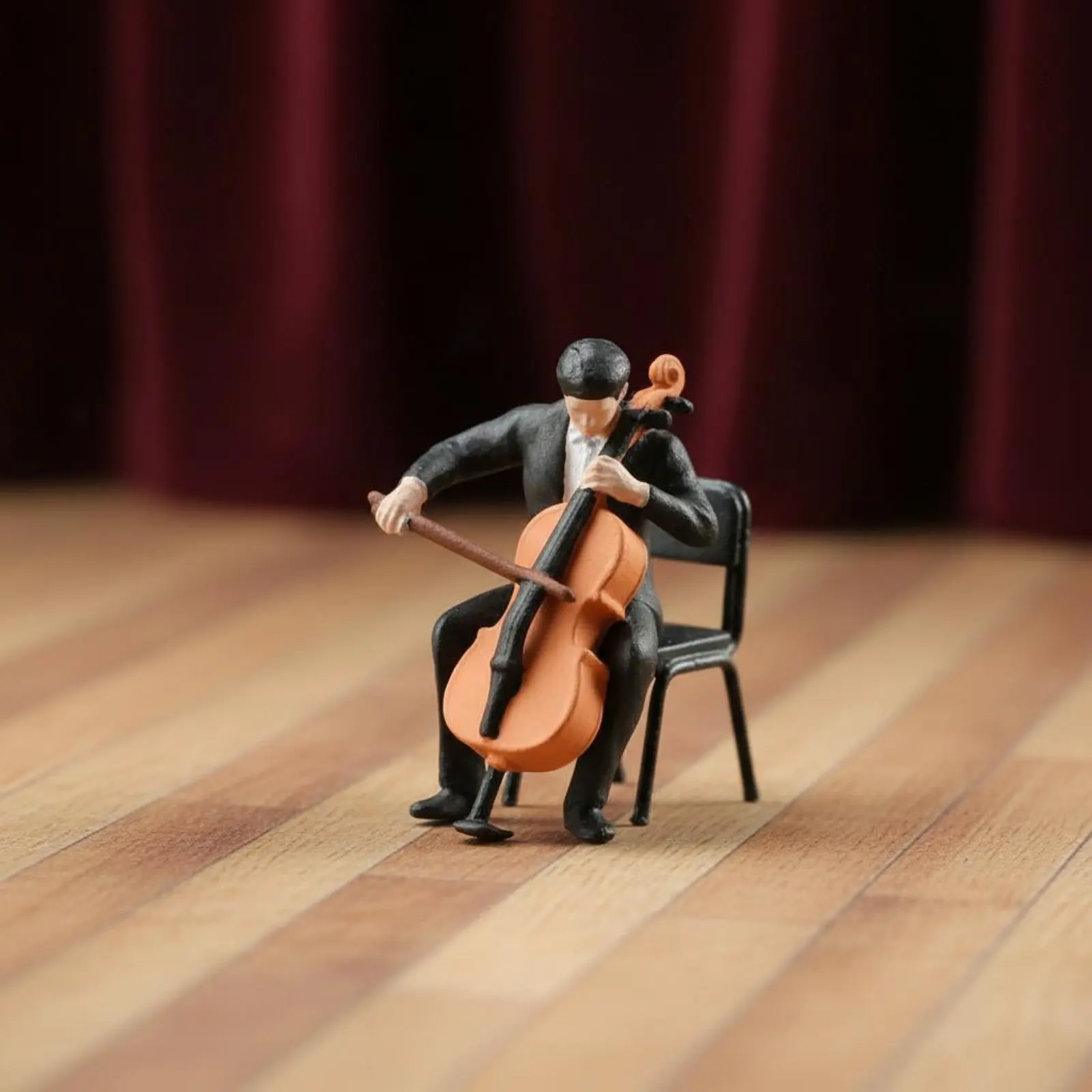 

2 Pieces 1/64 Scale Miniature Figures Micro Photography Prop Miniature Resin Figures 1/64 Scale Figure Set Scene Decoration