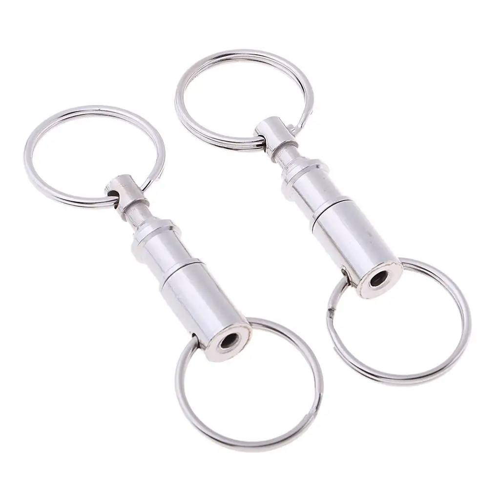 Sturdy Detachable Keychain Pull Apart Men Novelty Keychains Split Snap for