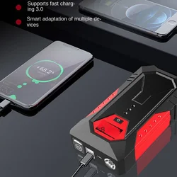 Emergency Lighting, Car Emergency Starting Power Supply 12V Mobile Power Bank with A Large Capacity of 18800mAh