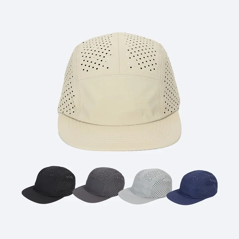 Ultralight Five-Panel Mesh Caps Breathable Running Cap For Men Quick-drying Sun Protect Baseball Caps Training Hat