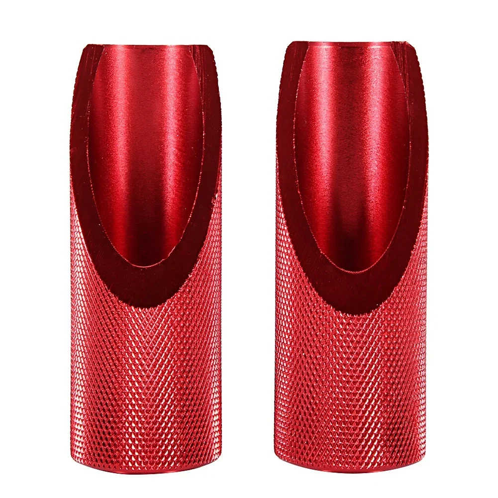 2pcs Motorcycle Aluminum Alloy Foot Pegs Footboard Accessories Fit for Honda(Red)