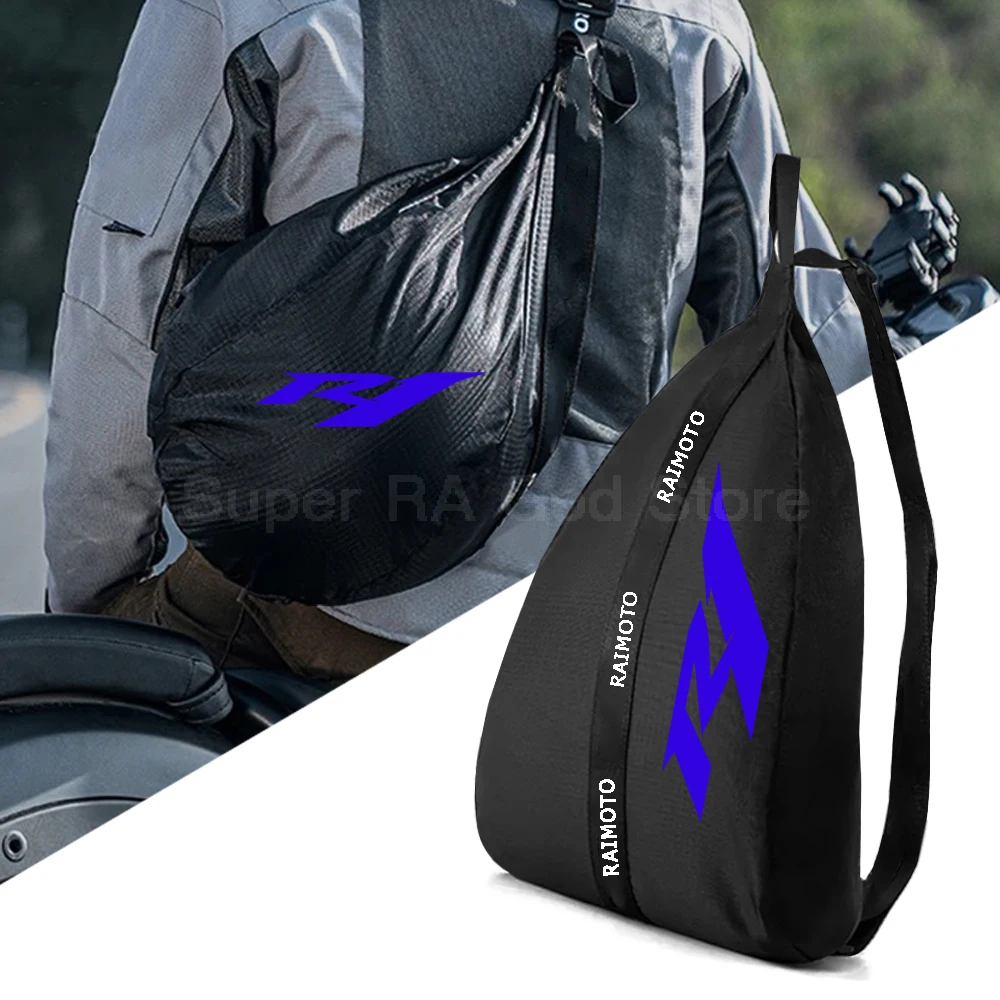 

For YZFR1 YZF R1 Motorcycle Accessories Helmet Backpack Large Capacity Travel Bags Reflective