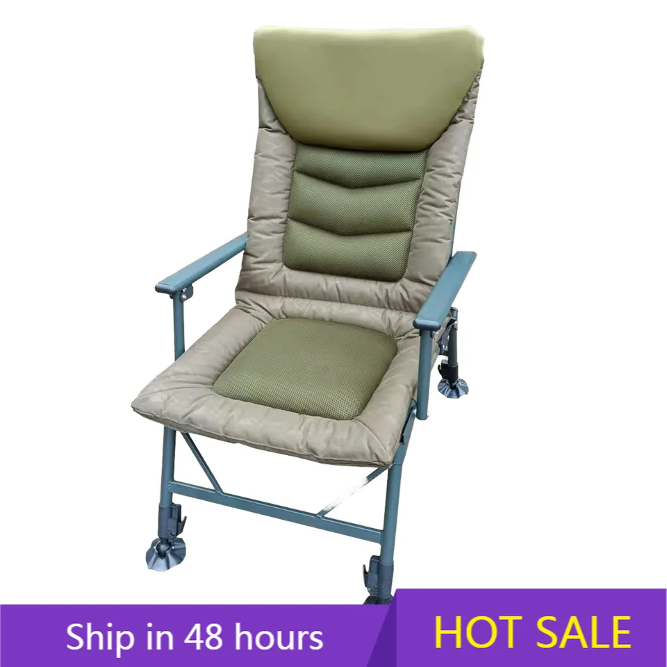 

YTYIN Carp Series Portable Folding Fishing Bed Chair with Terrain Adaptation 180Kg Load-Bearing & 0-180 Adjustable Angle