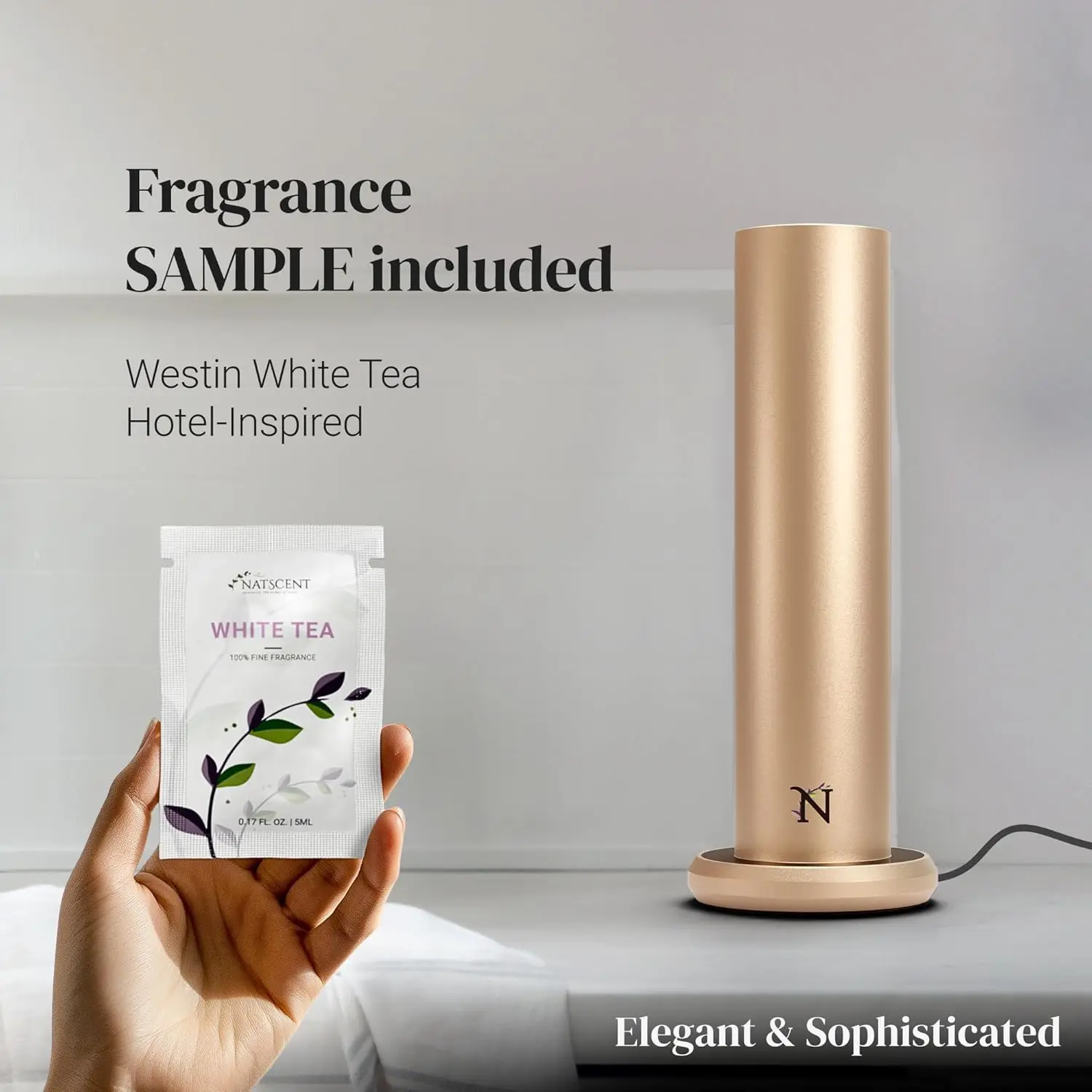 Dynamo Ential Oil Diffuser For Home With Fragrance Sample, App & Manual Control, Cold-Air Scent Diffusers For Home,Large Room,