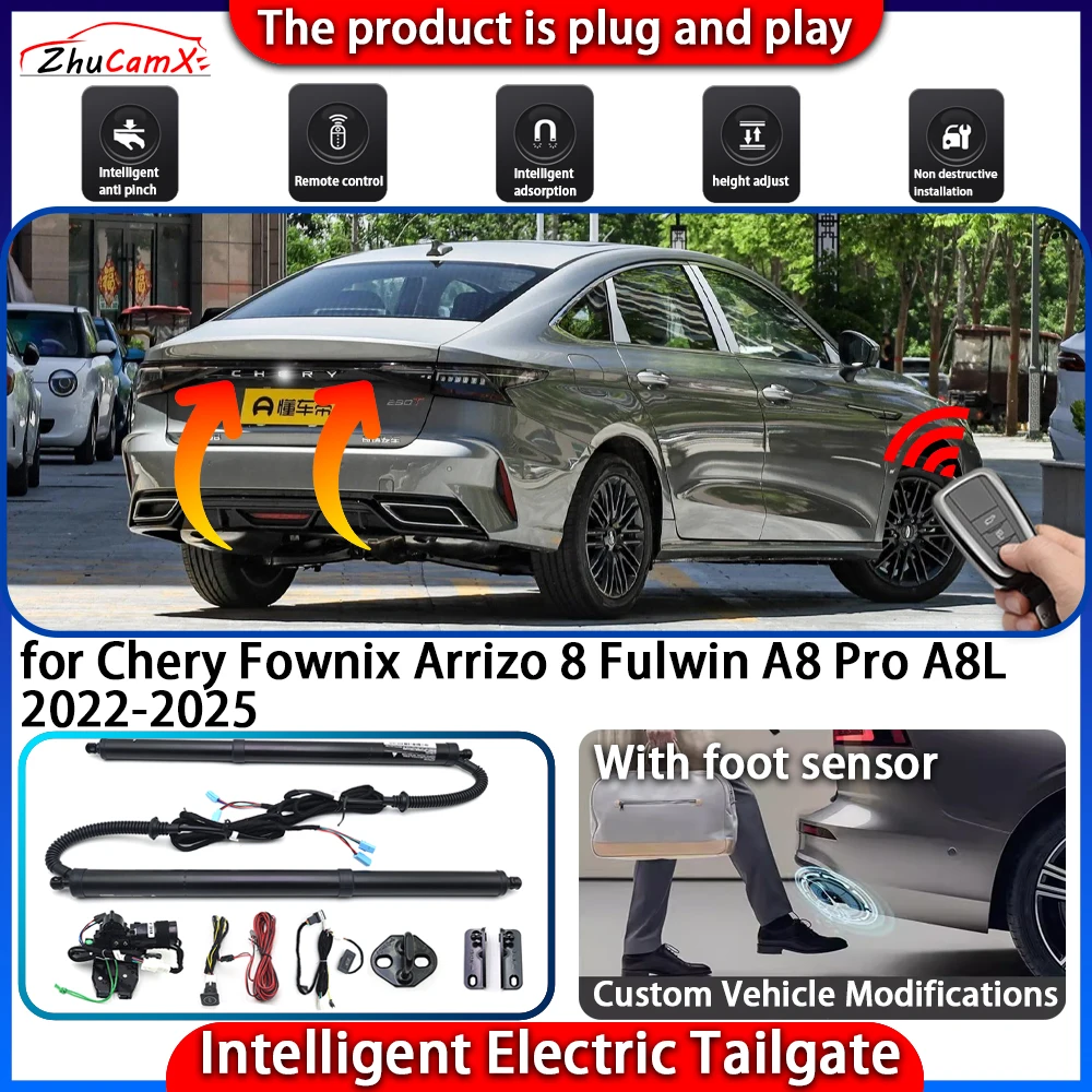 Smart Powered Tailgate System for Chery Fownix Arrizo 8 Fulwin A8 Pro A8L 2022-2025 Automatic Intelligent Trunk Lift Control Kit