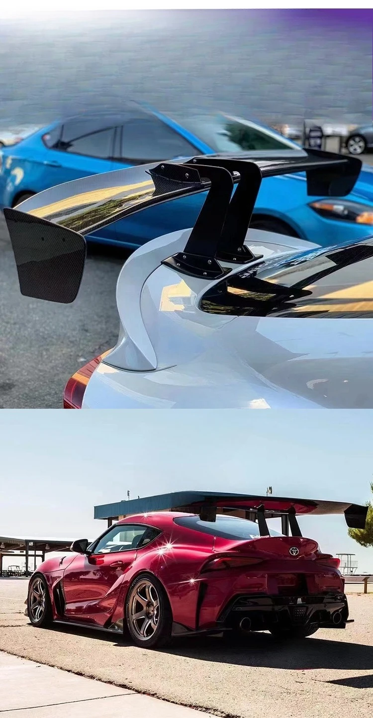 

Applicable To Toyota 86BRZ Barb GT True Carbon Fiber Non-punching Large Tail Sedan Universal Spoiler Fixed Wind WingCar