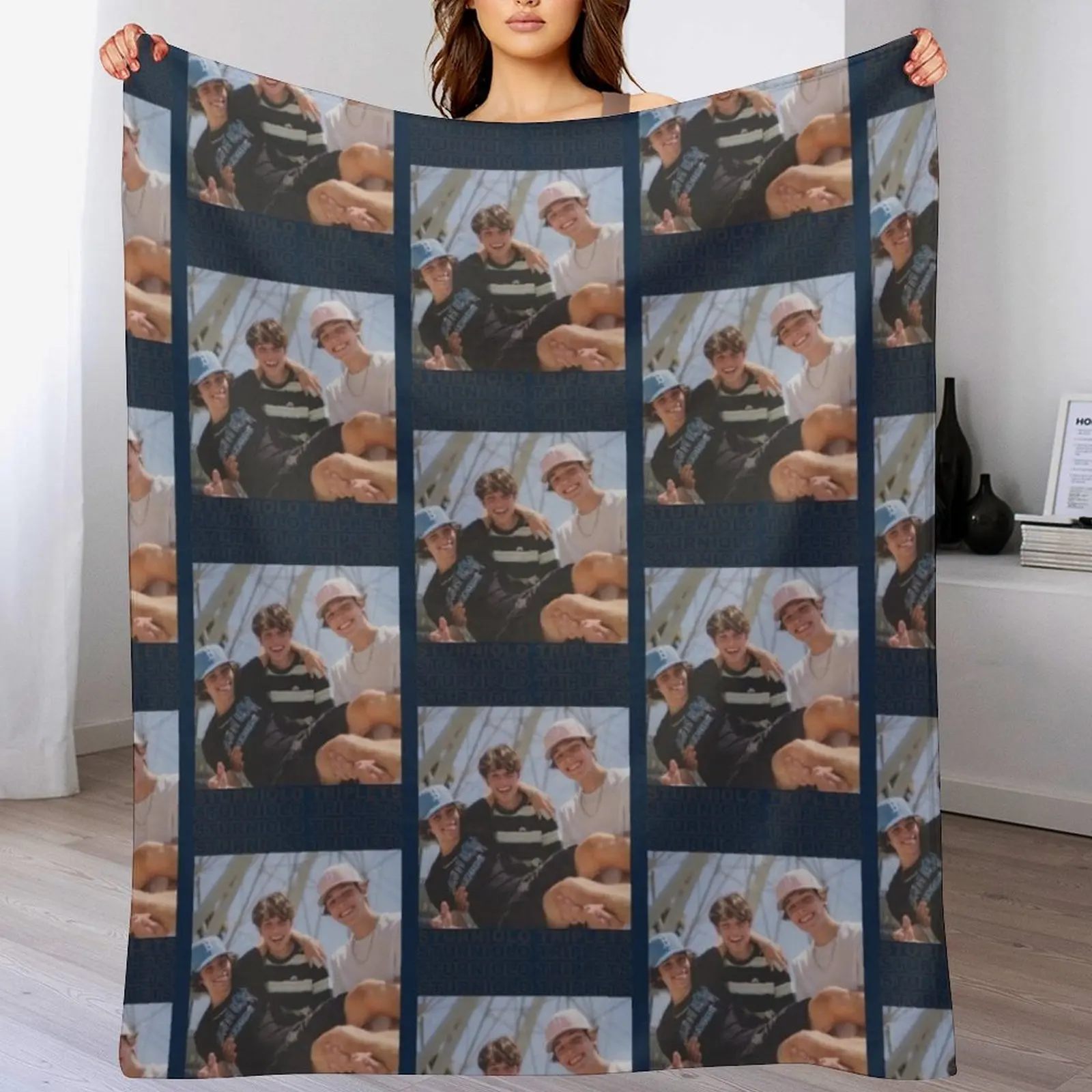 

sturniolo triplets merch Throw Blanket