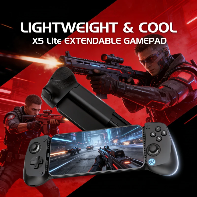 

Игровой контроллер X5 Lite Stretch, проводной геймпад Type-C, совместимый с iOS / Android / HarmonyOS / планшетами, идеально подходит для мобильных игр.