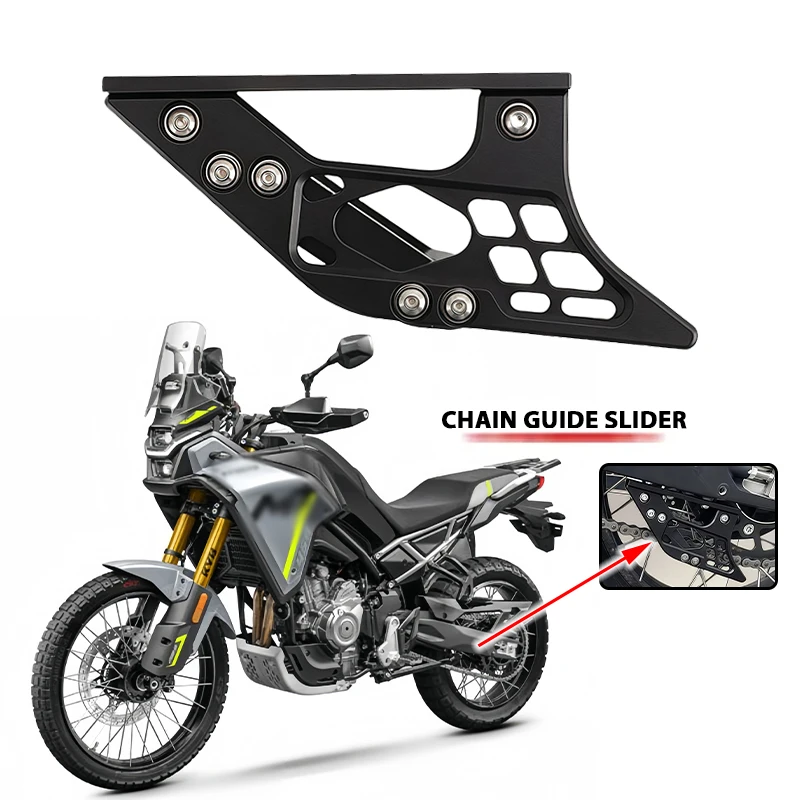 New For CFMOTO 450MT MT450 2024 2025 2026 Motorcycle Accessories Chain Swingarm Guide Slider Roller Guard Chain Protect Cover