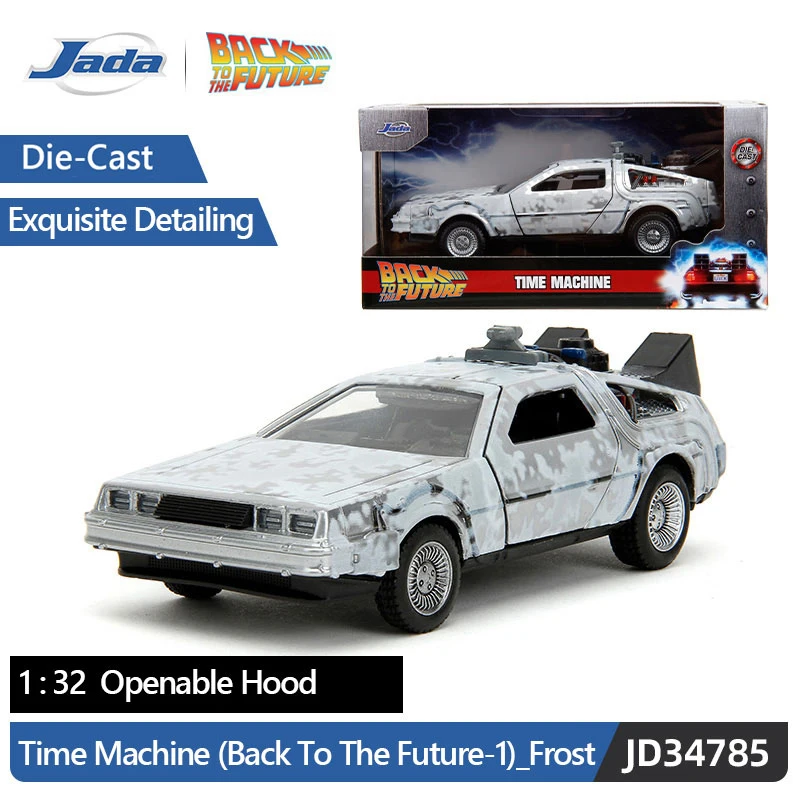 JADA 1:32 Time Machine Powrót do przyszłości-1 Frost Model odlewany pod ciśnieniem Hollywood Rides JD34785