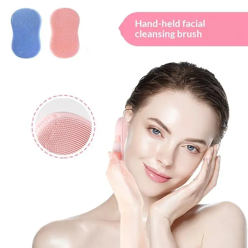 1 Stück Silikon-Gesichtsreinigungsbürste mit feinen Borsten und sanfter Peelingwirkung, ideal für die tägliche Gesichtspflege und die tägliche Gesichtsreinigung. – Detail 2