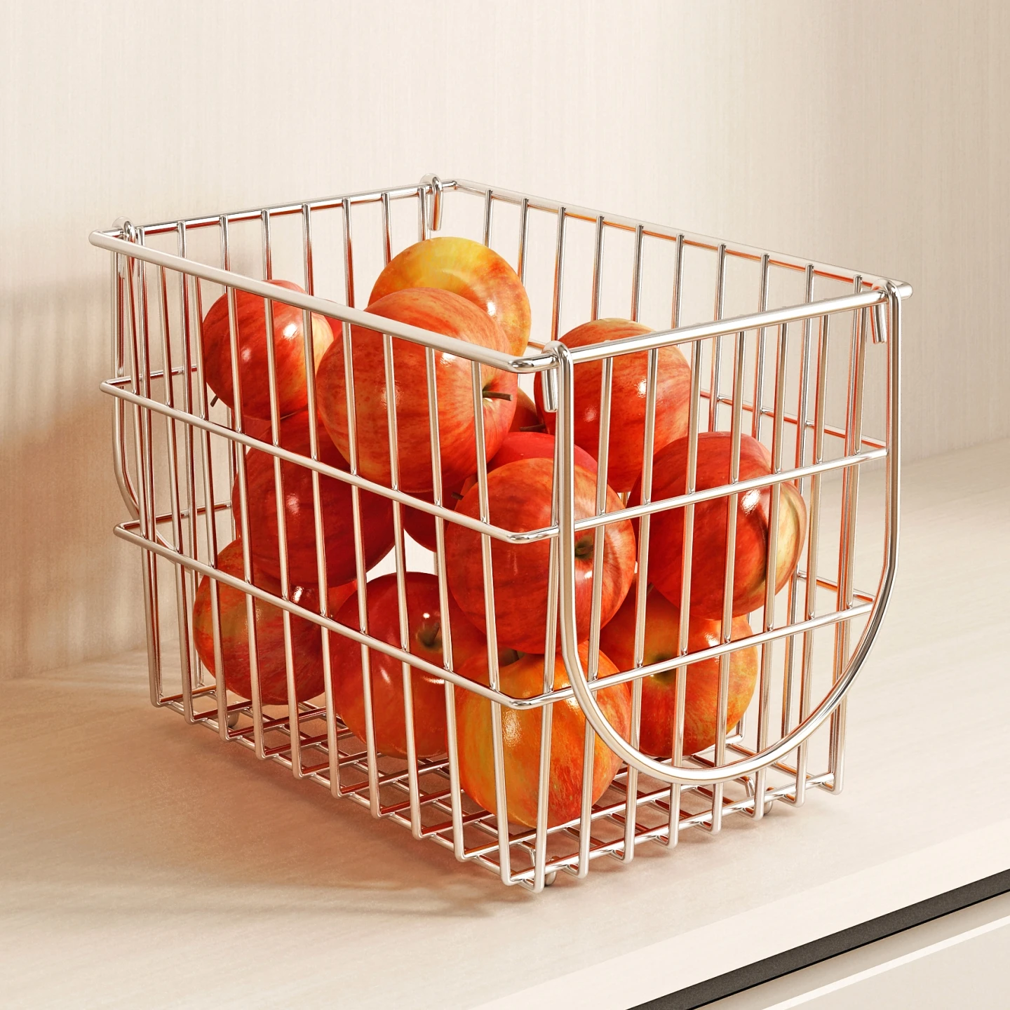 

UZDA 304 Корзина для фруктов из нержавеющей стали, настольная, для гостиной, с дренажем, для хранения и демонстрации овощей и фруктов