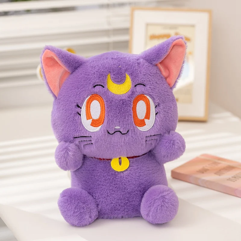 Japan Anime Sailor Moon Plüsch Katze Spielzeug Kätzchen Gefüllte Puppe Mädchenhaft Kawaii Room Decor Gefüllte Kawaii Geschenke Für Freundin