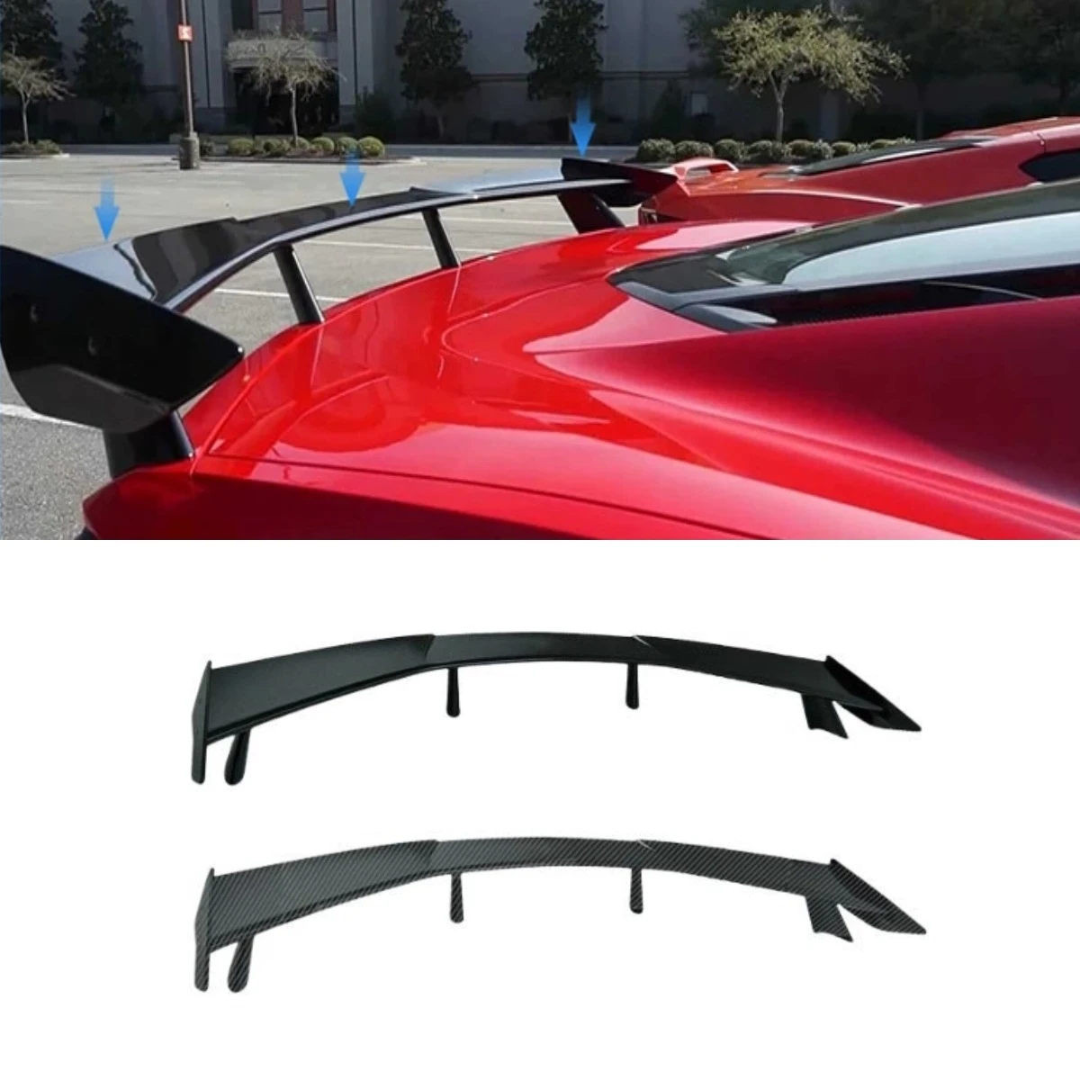 

Car Rear Roof Spoiler Wing Rear Trunk Spoiler Wing Spoiler For Chevrolet Corvette C8 2020+ Body Kit Car Accessories